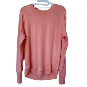 Athleta Pastel Peach Pullover Sweater Shirt‎ Size XS